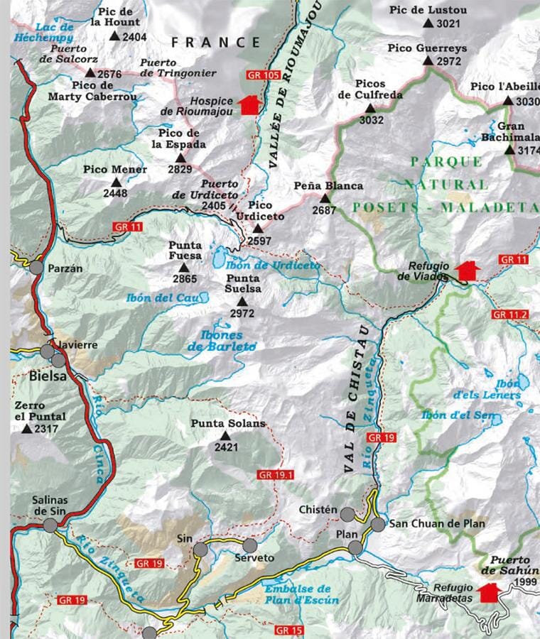 Carte de randonnée - Bachimala, vallées de Chistau et Bielsa (Pyrénées aragonaises) | Alpina - 1:25 000 carte de randonnée Editorial Alpina