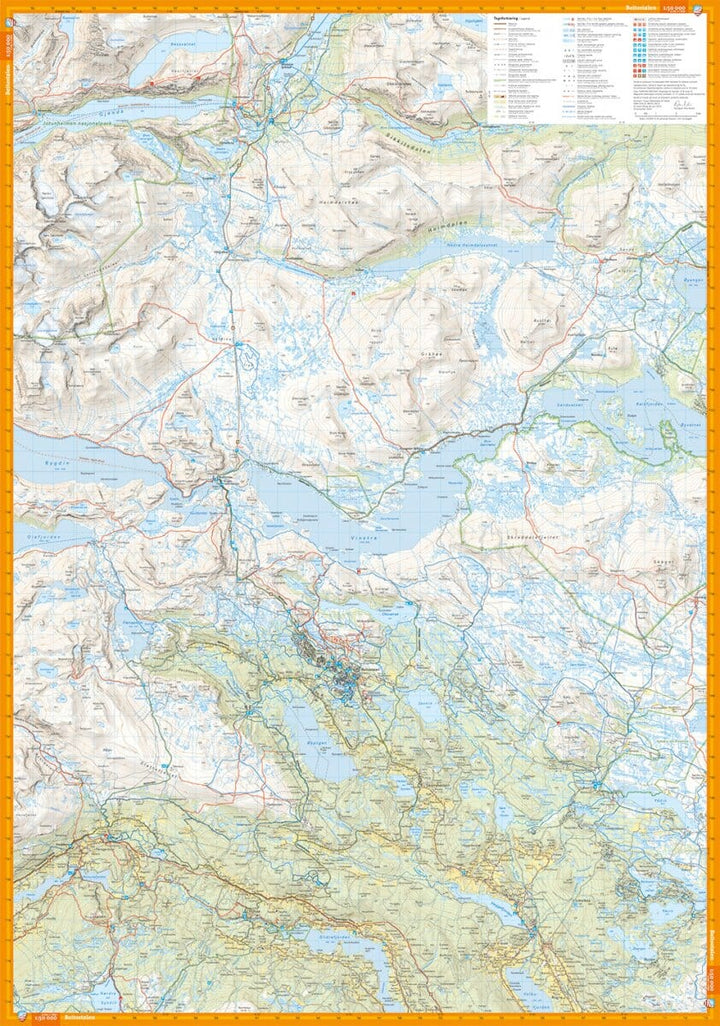 Carte de randonnée - Beitostølen & Filefjell (Norvège) | Calazo - 1/50 000 carte pliée Calazo 