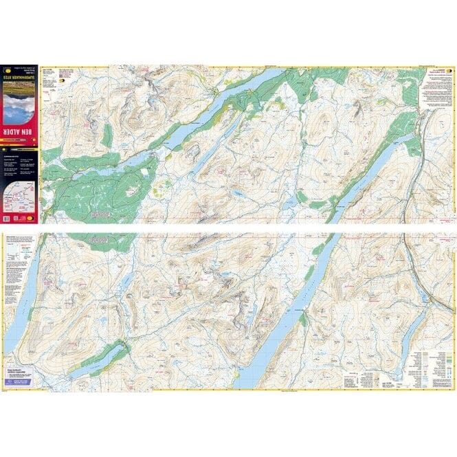 Carte de randonnée - Ben Alder XT25 | Harvey Maps - Superwalker maps carte de randonnée Harvey Maps 