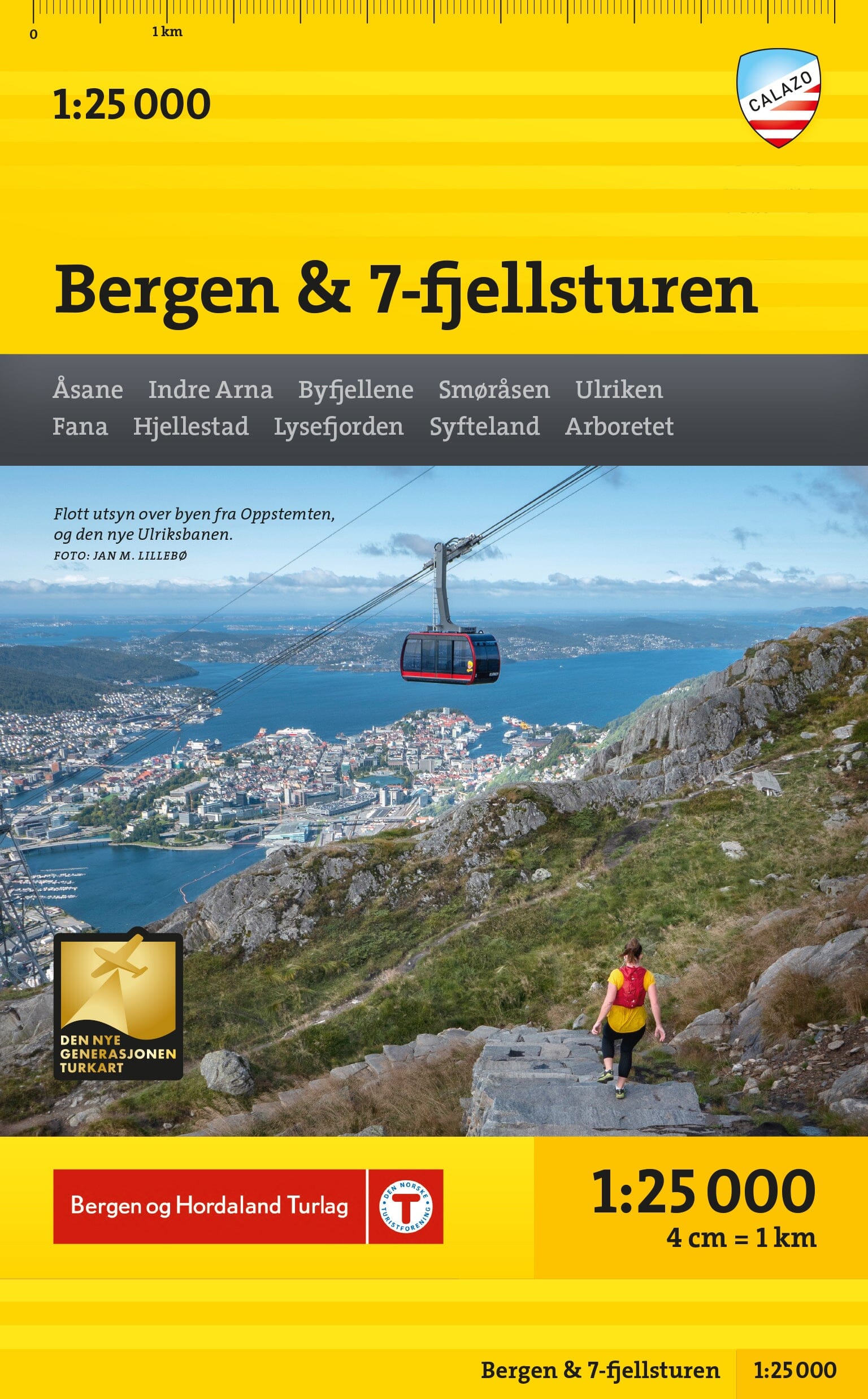 Hiking map - Bergen & 7 Fjellsturen - Stikart (Norway) | Calazo