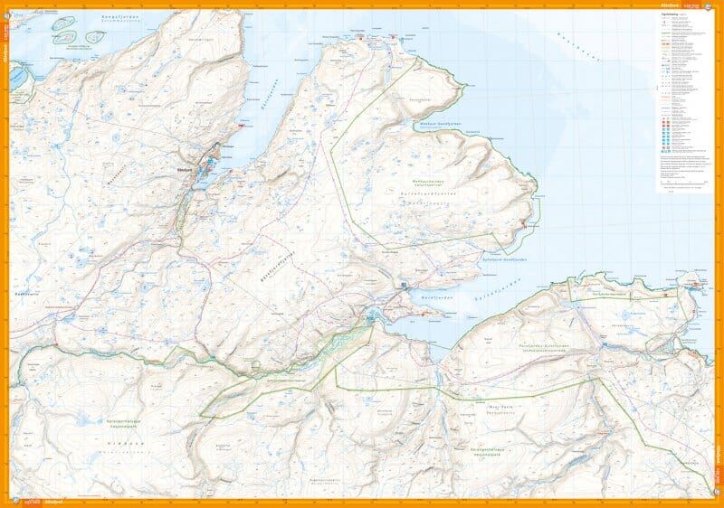Carte de randonnée - Berlevåg & Båtsfjord (Norvège) | Calazo - 1/50 000 carte de randonnée Calazo