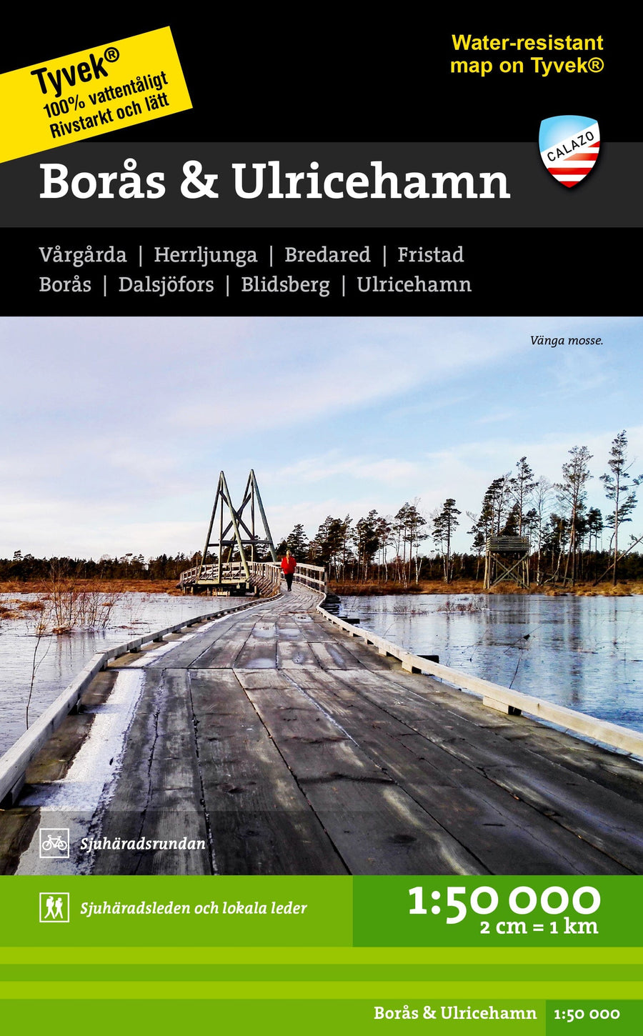 Carte de randonnée - Borås & Ulricehamn (Suède) | Calazo carte pliée Calazo 