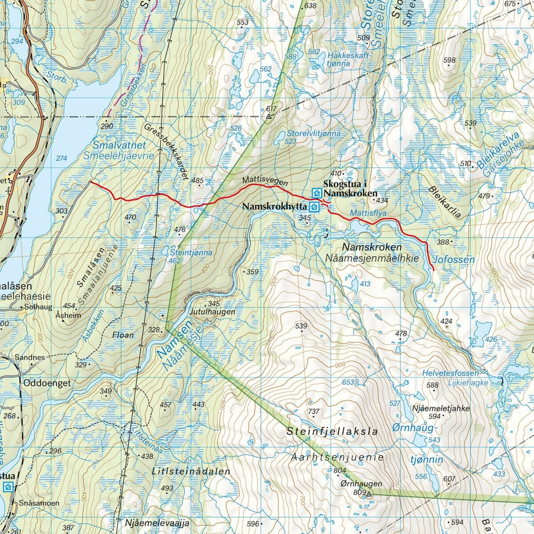 Carte de randonnée - Børgefjell (Norvège) | Calazo - 1/50 000 carte pliée Calazo 