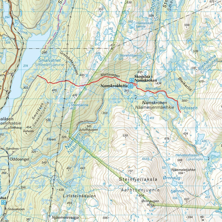 Carte de randonnée - Børgefjell (Norvège) | Calazo - 1/50 000 carte pliée Calazo 
