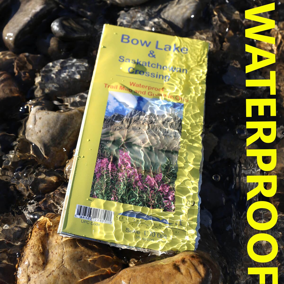 Carte de randonnée - Bow Lake (PN Banff et Jasper, Alberta) & Saskatchewan crossing | Gem Trek carte de randonnée Gem Trek Publishing