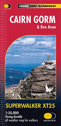 Carte de randonnée - Cairn Gorm & Ben Avon XT25 | Harvey Maps - Superwalker maps carte de randonnée Harvey Maps