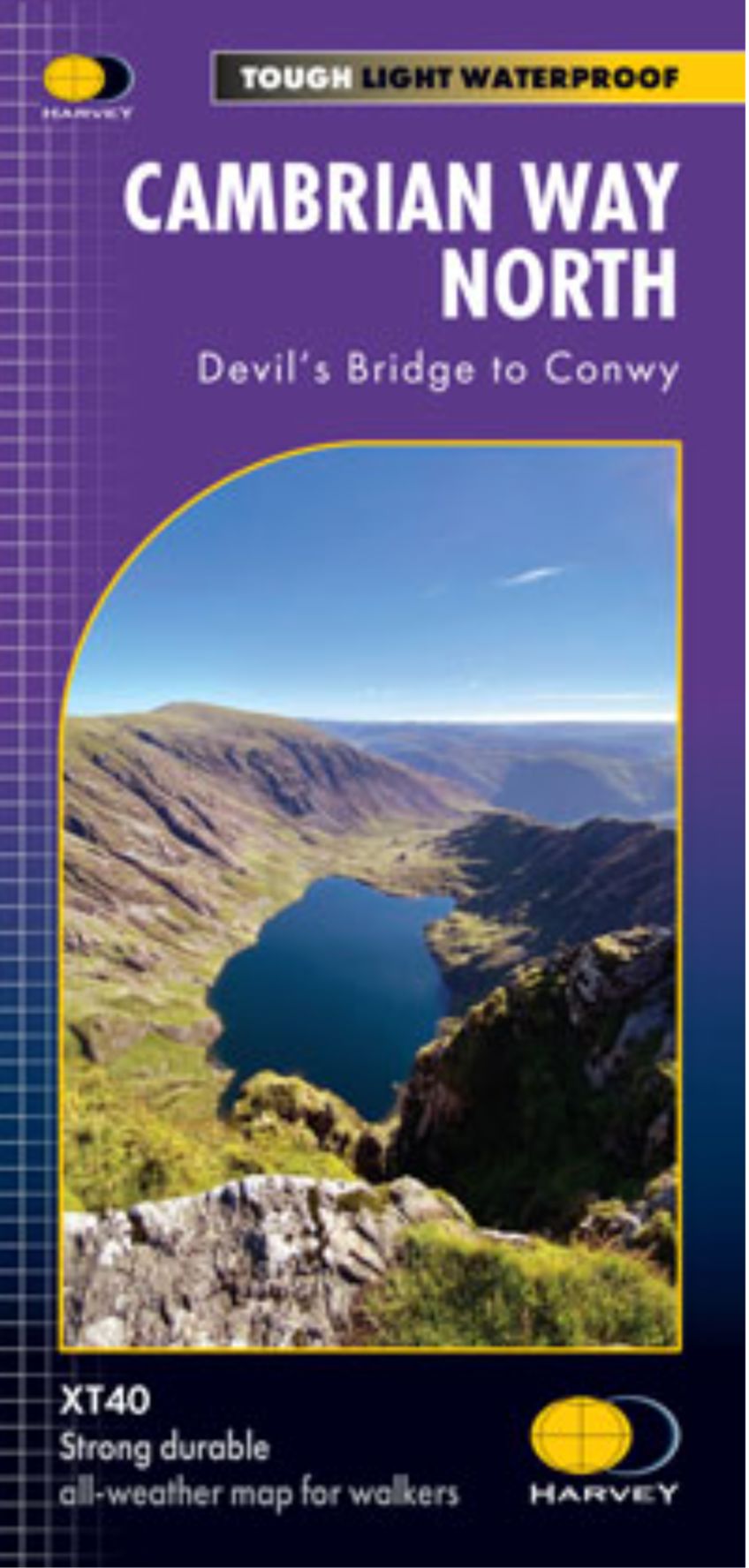 Carte de randonnée - Cambrian Way North XT40 | Harvey Maps carte de randonnée Harvey Maps