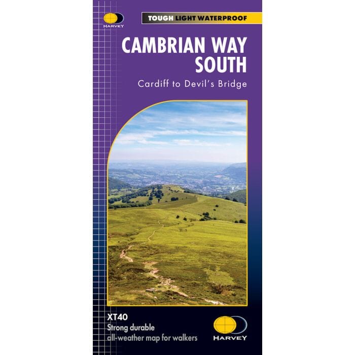 Carte de randonnée - Cambrian Way South XT40 | Harvey Maps carte de randonnée Harvey Maps
