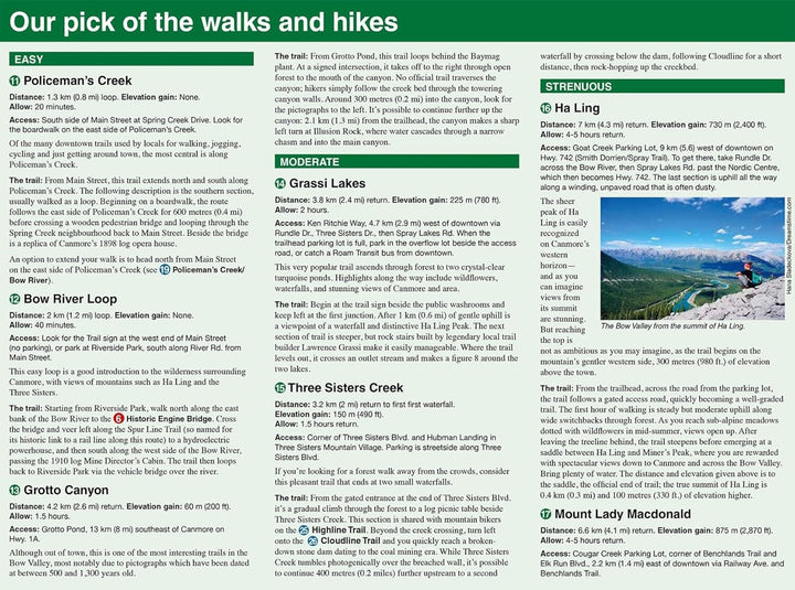 Carte de randonnée - Canmore Up-Close (PN Banff, Alberta) | Gem Trek carte pliée Gem Trek Publishing 