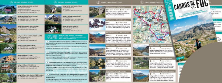 Carte de randonnée - Carros de Foc, Traversée du Parc national d'Aigüestortes & Lac de Sant Maurice (Pyrénées catalanes) | Alpina carte pliée Editorial Alpina 