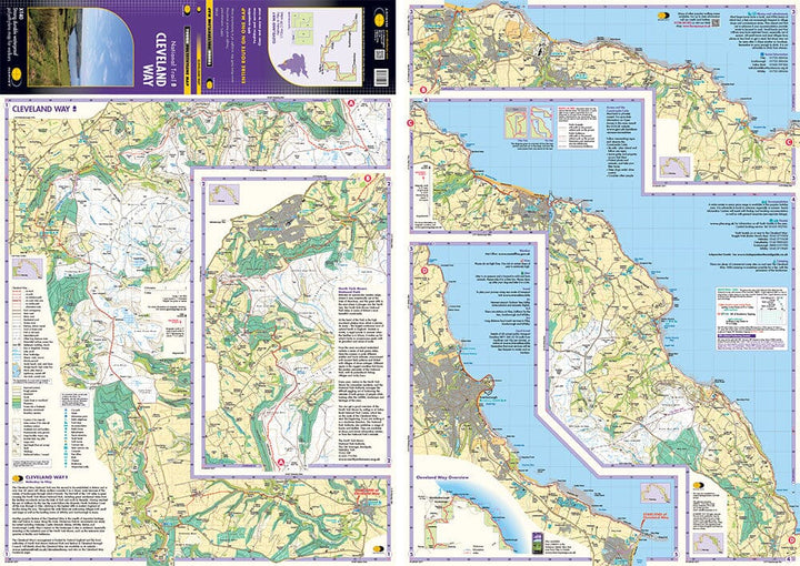 Carte de randonnée - Cleveland Way XT40 | Harvey Maps - National Trail maps carte de randonnée Harvey Maps 
