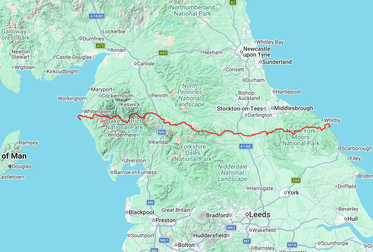 Carte de randonnée - Coast to Coast Ouest XT40 | Harvey Maps - National Trail maps carte de randonnée Harvey Maps 
