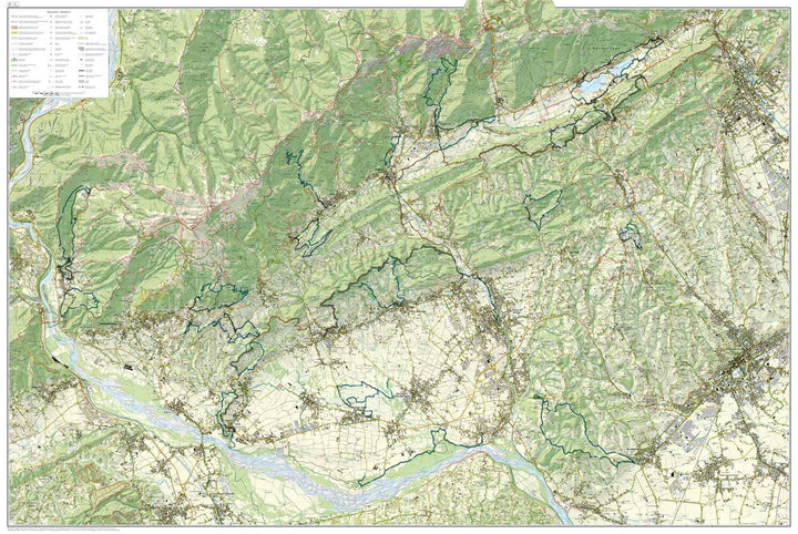 Carte de randonnée - Colline del Prosecco | Tabacco carte pliée Tabacco 