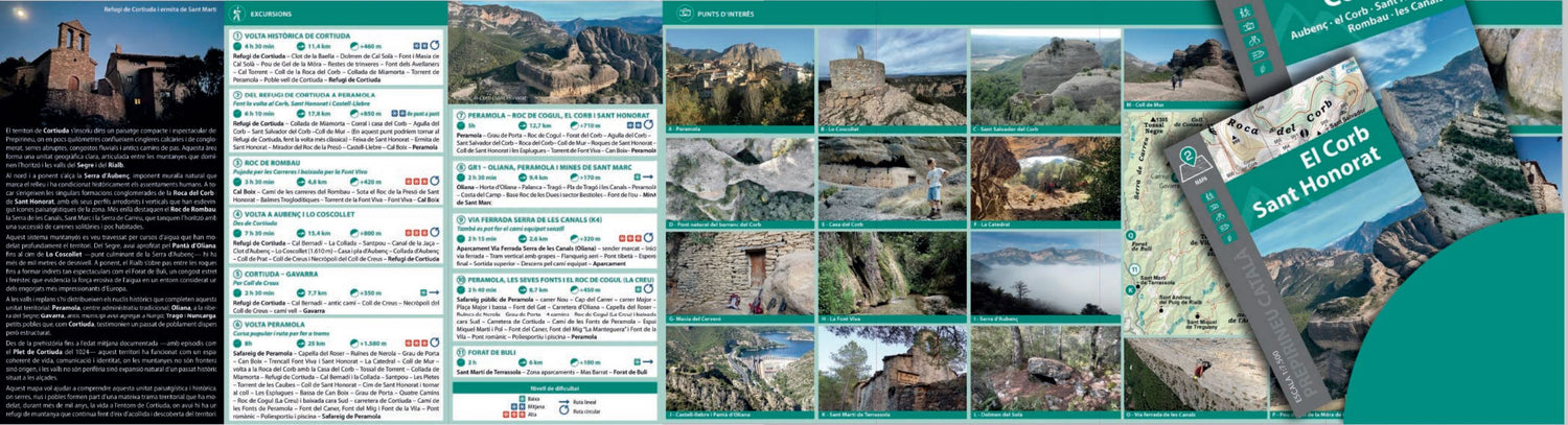 Carte de randonnée - Cortiuda, Serra d’Aubenç, El Corb, Sant Honorat | Alpina - 1:15 000 carte de randonnée Editorial Alpina 