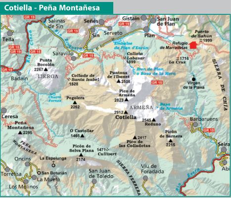 Carte de randonnée - Cotiella & Peña Montañesa (Pyrénées) | Alpina carte de randonnée Editorial Alpina