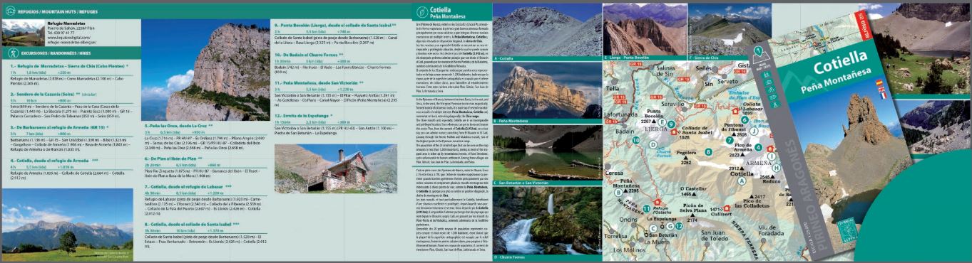 Carte de randonnée - Cotiella & Peña Montañesa (Pyrénées) | Alpina carte de randonnée Editorial Alpina