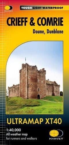 Carte de randonnée - Crieff & Comrie, Doune, Dunblane XT40 | Harvey Maps - Ultramap carte pliée Harvey Maps 