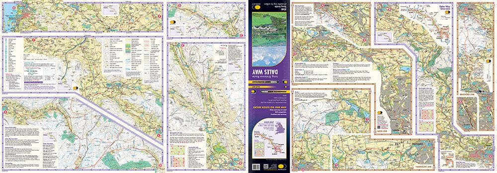 Carte de randonnée - Dales Way XT40 | Harvey Maps - National Trail maps carte de randonnée Harvey Maps 