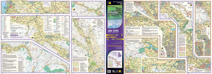 Carte de randonnée - Dales Way XT40 | Harvey Maps - National Trail maps carte de randonnée Harvey Maps 