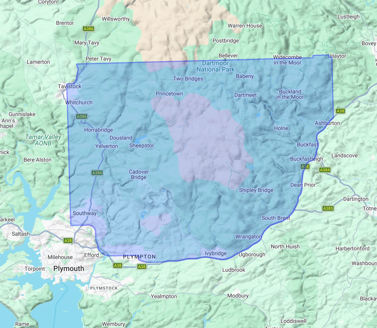 Carte de randonnée - Dartmoor Sud XT40 | Harvey Maps - Ultramap carte de randonnée Harvey Maps 