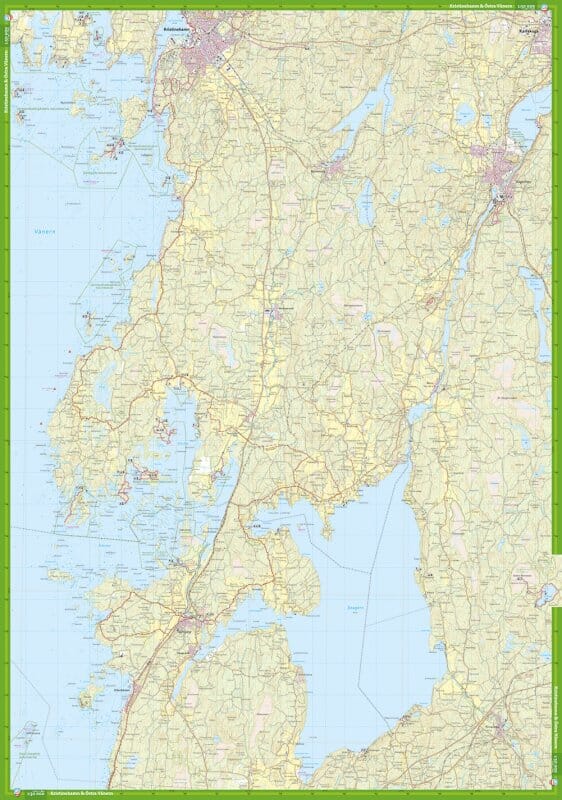 Carte de randonnée - Djurö nationalpark, Mariestad & Kristinehamn (Suède) | Calazo carte de randonnée Calazo