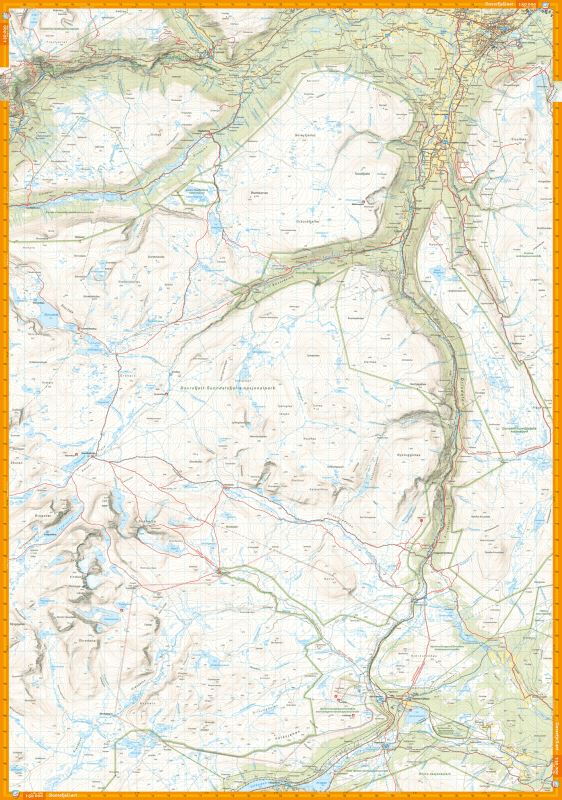 Carte de randonnée - Dovrefjell (Norvège) | Calazo - 1/50 000 carte de randonnée Calazo