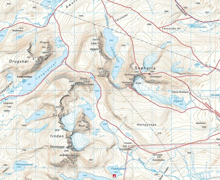 Carte de randonnée - Dovrefjell (Norvège) | Calazo - 1/50 000 carte pliée Calazo 