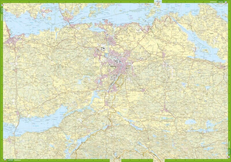Carte de randonnée - Eskilstuna & Katrineholm (Suède) | Calazo carte pliée Calazo 