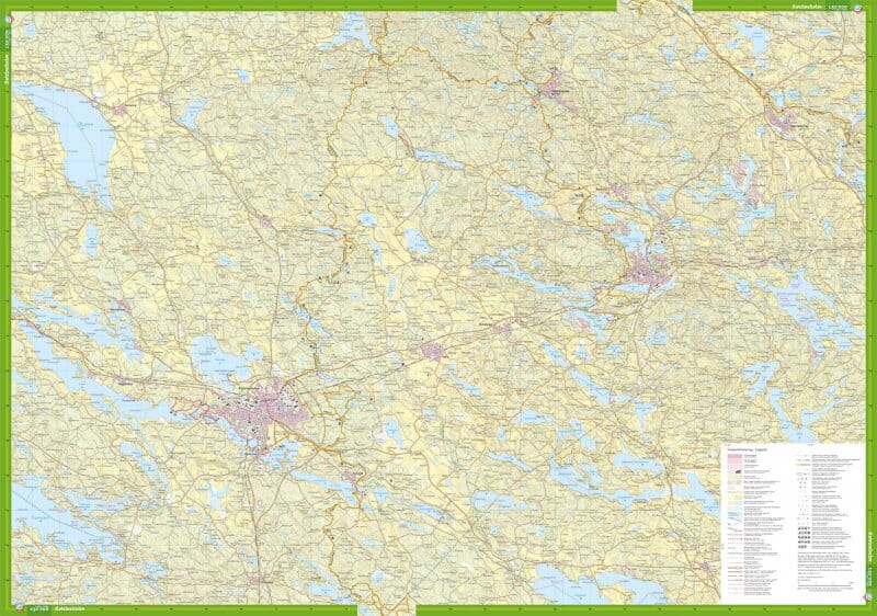 Carte de randonnée - Eskilstuna & Katrineholm (Suède) | Calazo carte pliée Calazo 