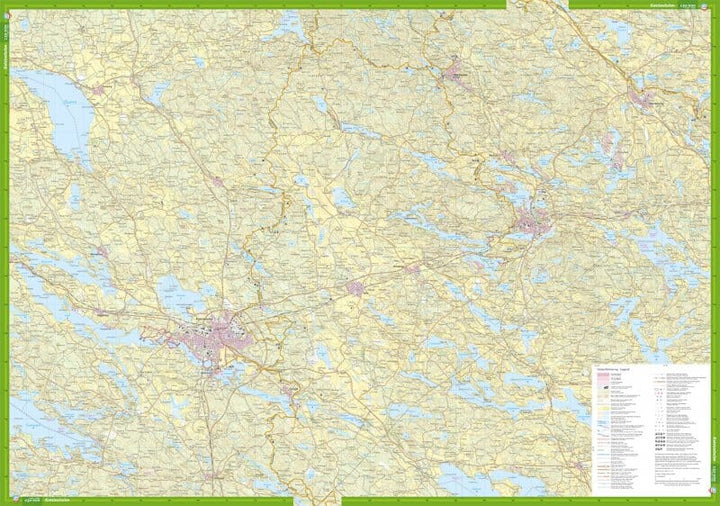 Carte de randonnée - Eskilstuna & Katrineholm (Suède) | Calazo carte pliée Calazo 