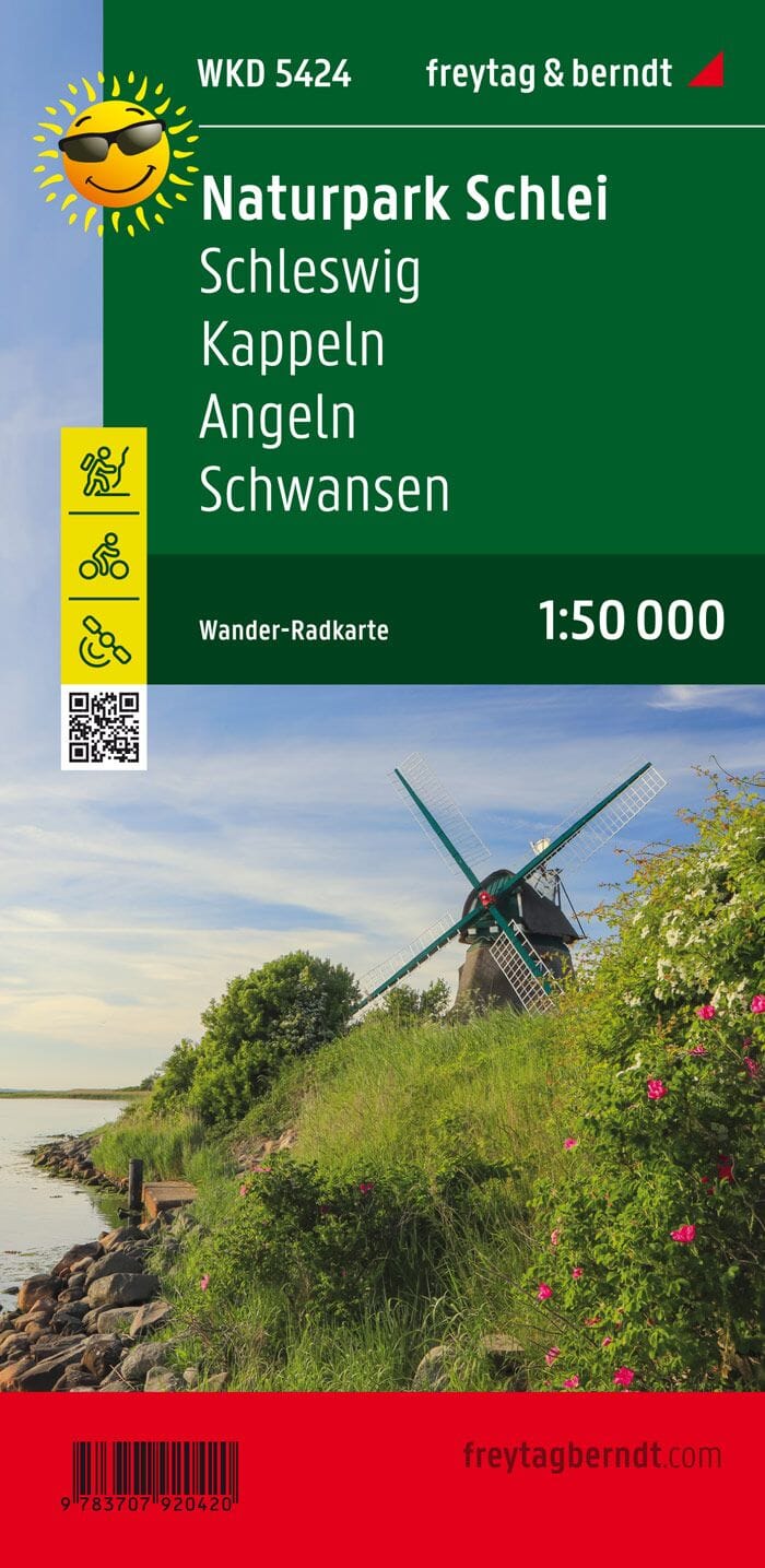 Carte de randonnée et cycliste n° WKD5424 - Schlei, Schleswig, Kappeln | Freytag & Berndt carte pliée Freytag & Berndt 