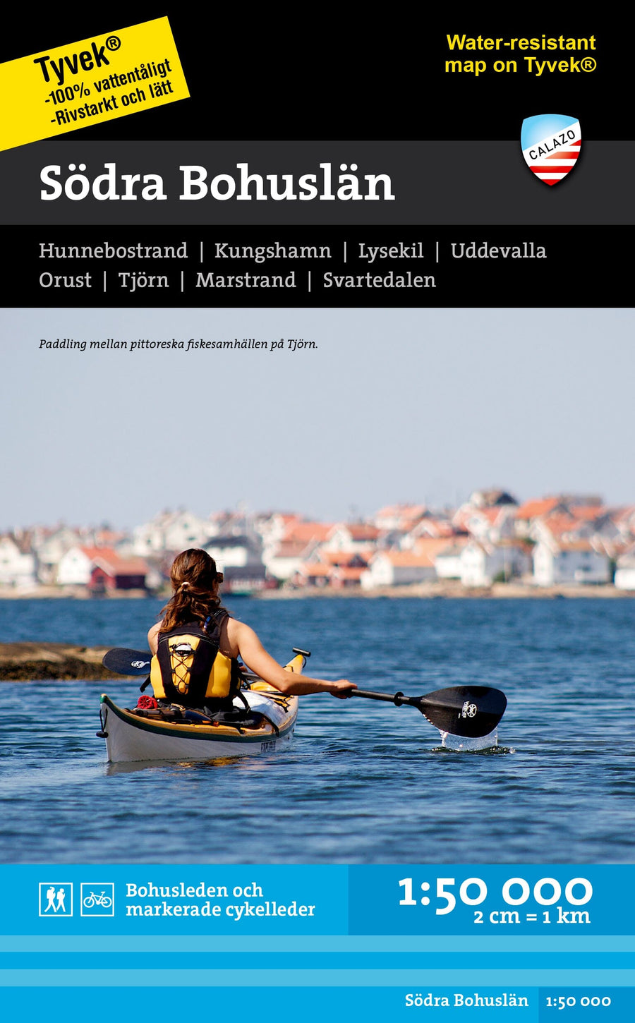 Carte de randonnée et d'activités nautiques - Södra Bohuslän (Suède) | Calazo - 1/50 000 carte pliée Calazo 