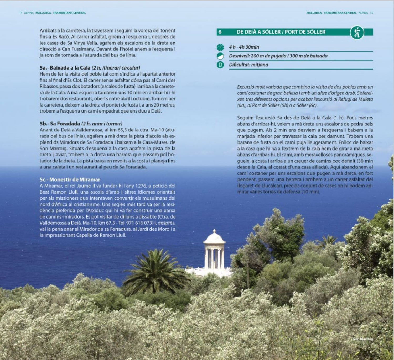 Carte de randonnée et guide - Tramuntana Centrale, GR221 (Majorque) | Alpina carte de randonnée Editorial Alpina 