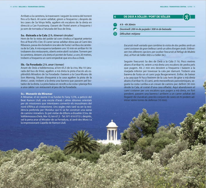 Carte de randonnée et guide - Tramuntana Centrale, GR221 (Majorque) | Alpina carte de randonnée Editorial Alpina 