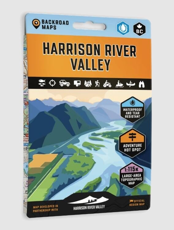 Carte de randonnée et loisirs - Harrison River Valley, Colombie-Britannique | Backroads Mapbooks -1:40 000 carte routière Backroads Mapbooks 