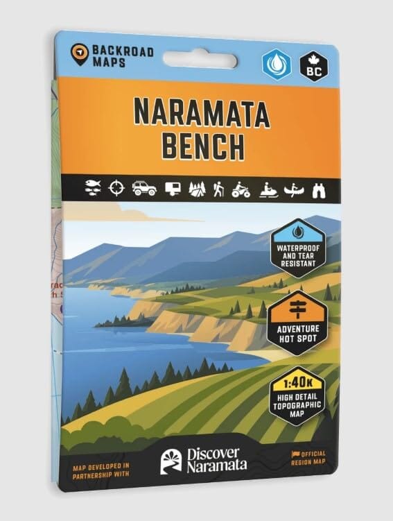 Carte de randonnée et loisirs - Naramata Bench & Okanagan Mountain Provincial Park | Backroads Mapbooks -1:40 000 carte routière Backroads Mapbooks 