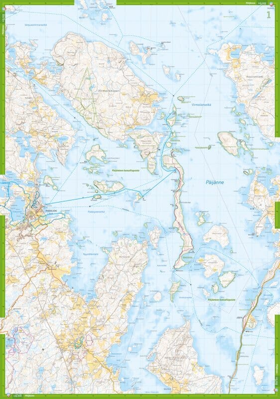 Carte de randonnée - Evo & Päijänne (Finlande) | Calazo carte de randonnée Calazo