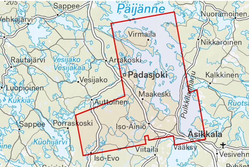 Carte de randonnée - Evo & Päijänne (Finlande) | Calazo carte de randonnée Calazo