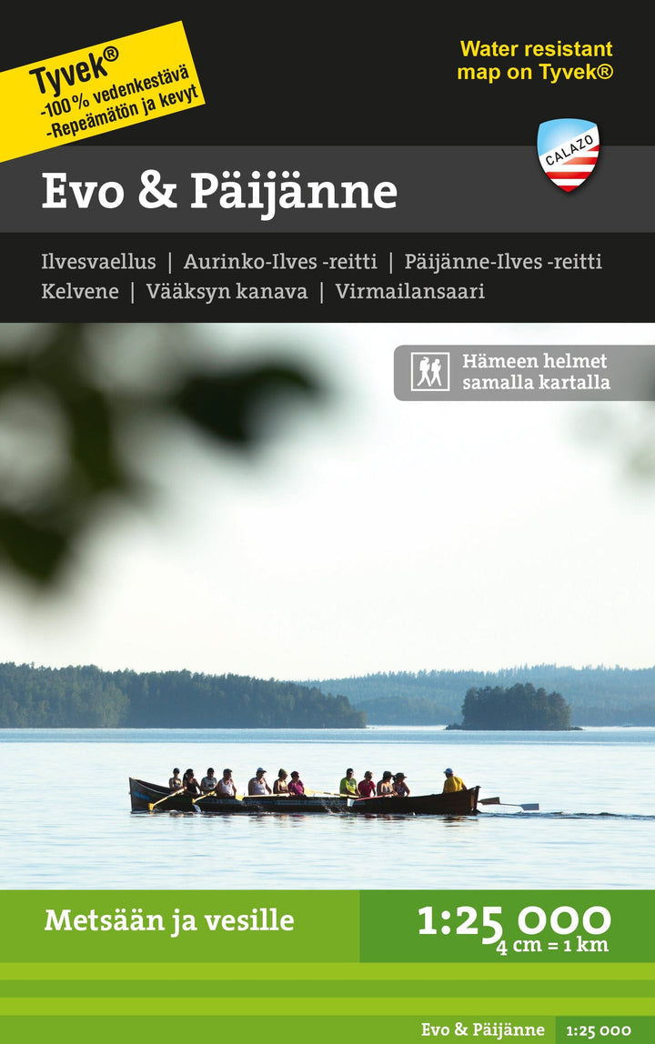 Carte de randonnée - Evo & Päijänne (Finlande) | Calazo carte pliée Calazo 