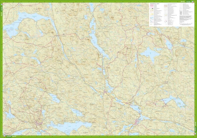 Carte de randonnée - Falun Runn (Suède) | Calazo carte de randonnée Calazo