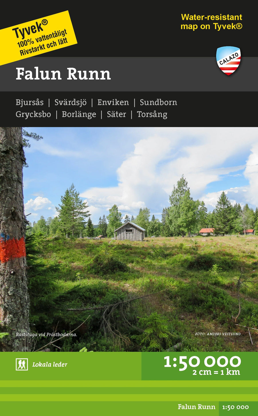 Carte de randonnée - Falun Runn (Suède) | Calazo carte pliée Calazo 