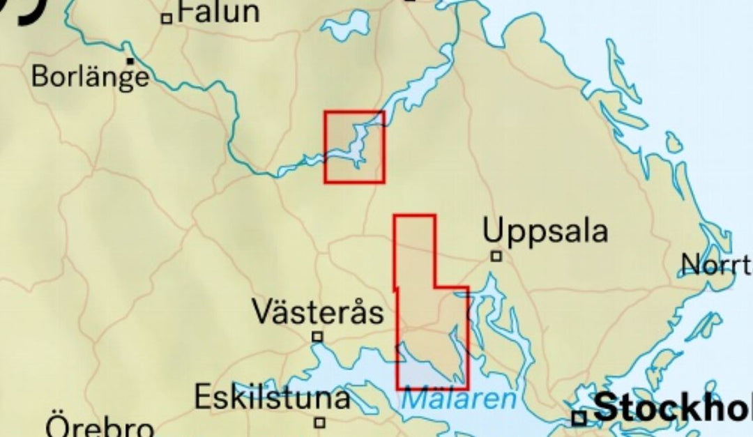 Carte de randonnée - Färnebofjärden & västra Upplandsleden (Suède) | Calazo carte pliée Calazo 