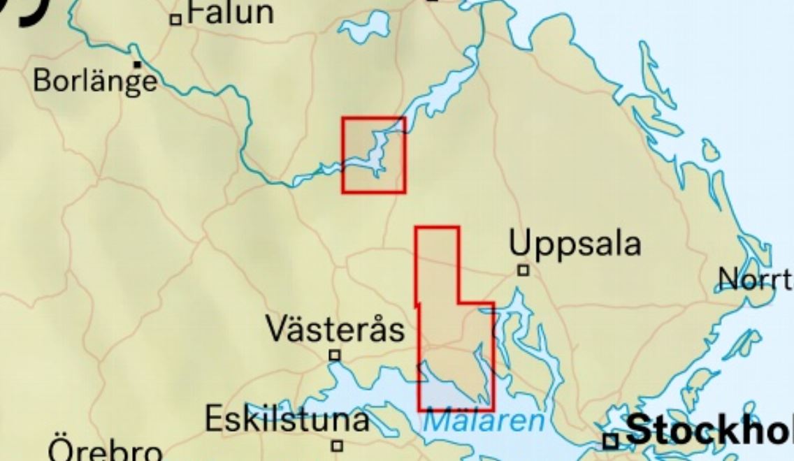 Carte de randonnée - Färnebofjärden & västra Upplandsleden (Suède) | Calazo carte de randonnée Calazo
