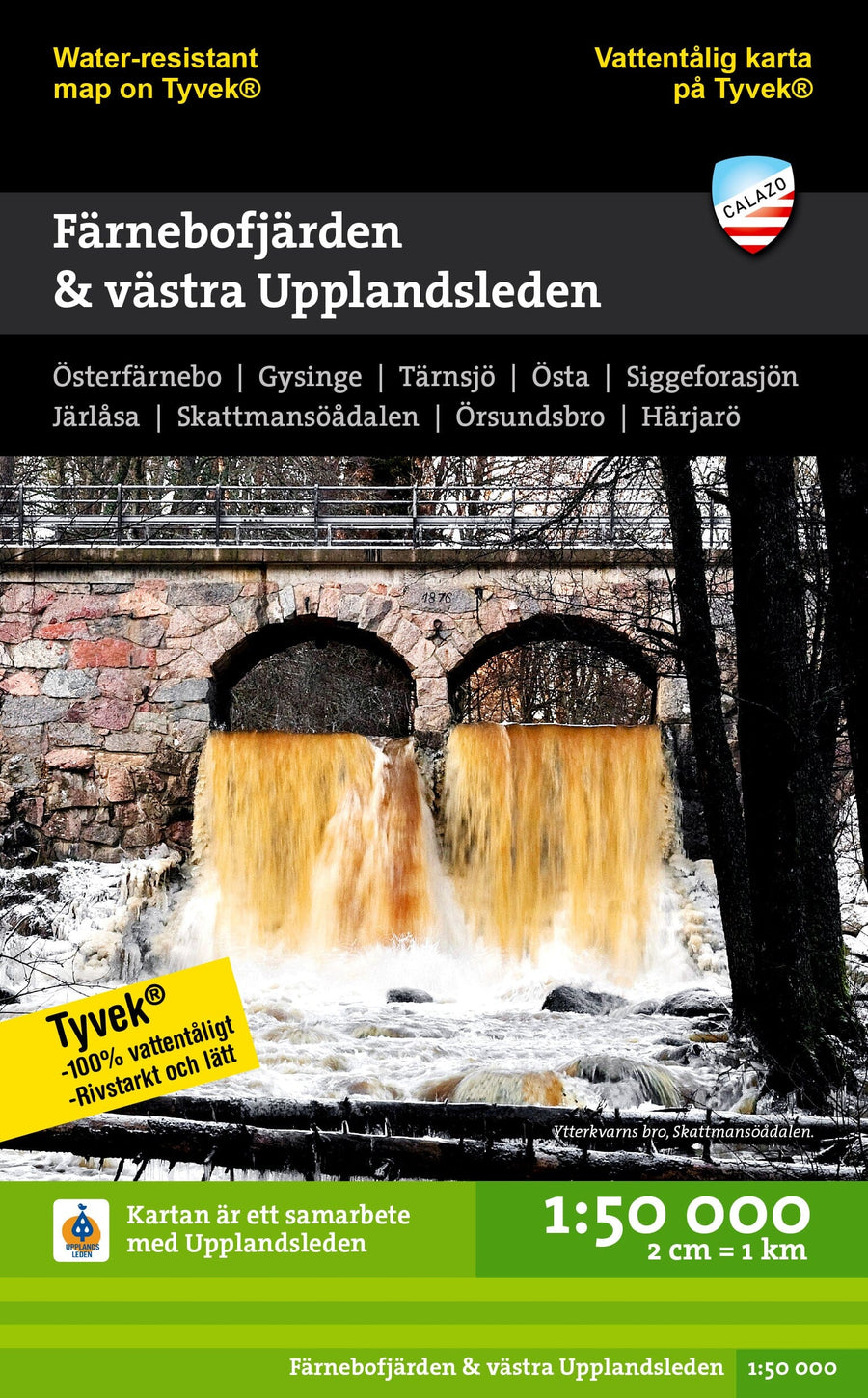 Carte de randonnée - Färnebofjärden & västra Upplandsleden (Suède) | Calazo carte pliée Calazo 
