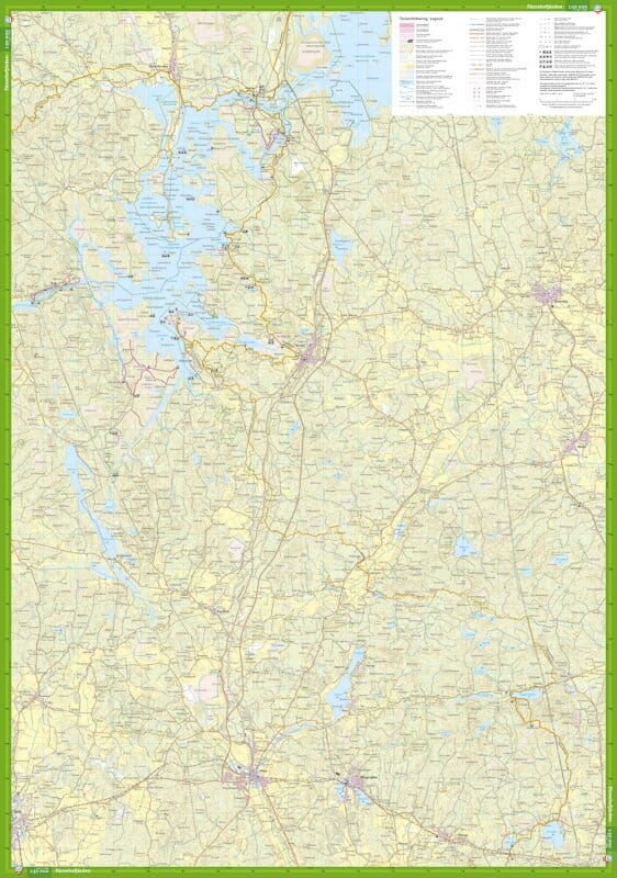 Carte de randonnée - Färnebofjärden & västra Upplandsleden (Suède) | Calazo carte de randonnée Calazo