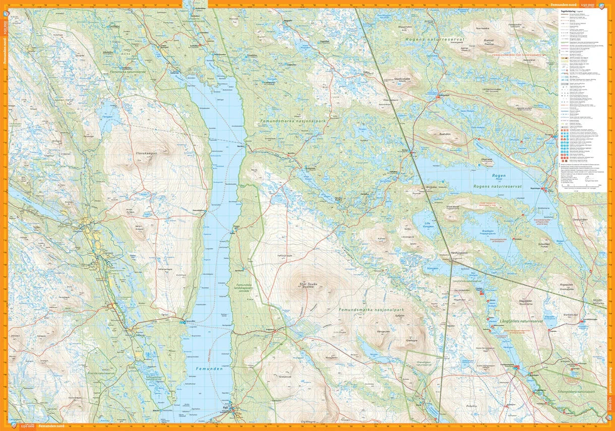 Carte de randonnée - Femundsmarka (Norvège) | Calazo - 1/50 000 carte de randonnée Calazo 