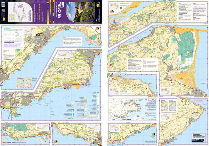 Carte de randonnée - Fife Coastal Path XT40 | Harvey Maps - National Trail maps carte de randonnée Harvey Maps 
