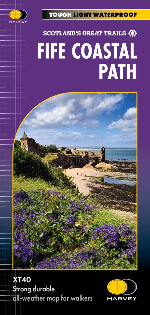 Carte de randonnée - Fife Coastal Path XT40 | Harvey Maps - National Trail maps carte de randonnée Harvey Maps