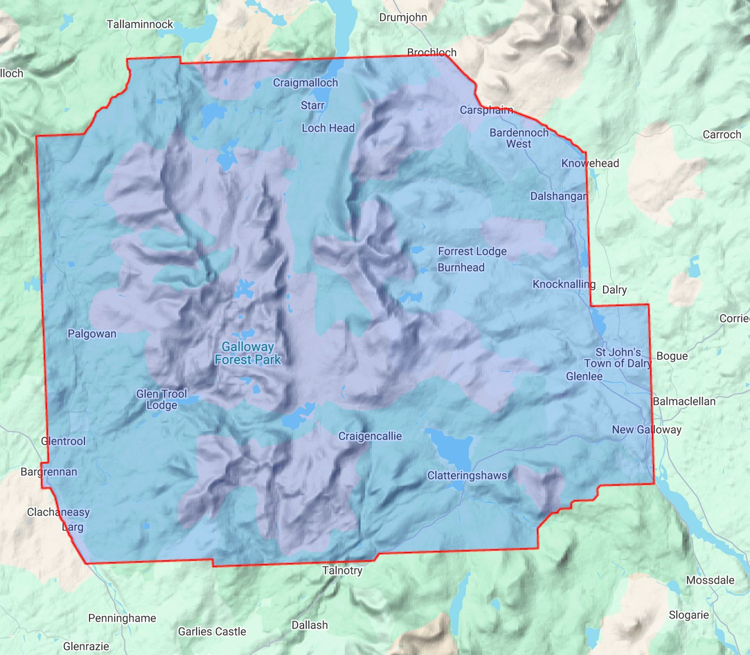 Carte de randonnée - Galloway Hills XT40 (Écosse) | Harvey Maps - Ultramap carte de randonnée Harvey Maps 