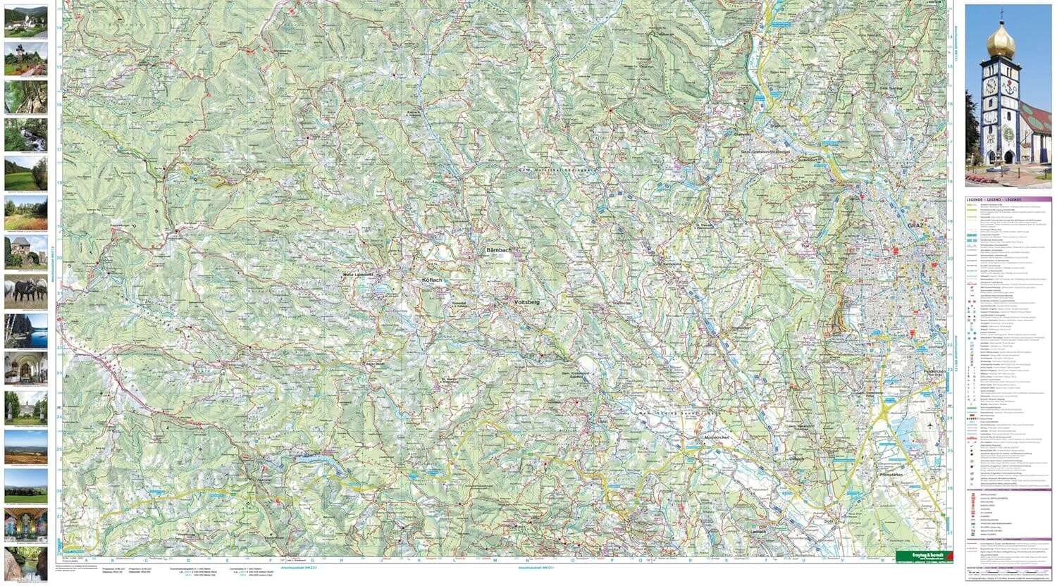 Carte de randonnée - Gleinalpe, Leoben, Voitsberg (Alpes autrichiennes), n° WK132 | Freytag & Berndt carte de randonnée Freytag & Berndt 